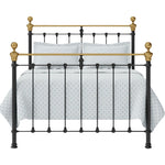 black brass metal bed king queen