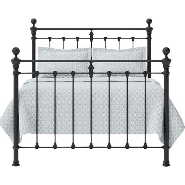 black metal bed king queen