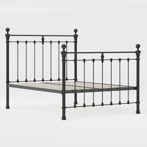 black metal bed king queen