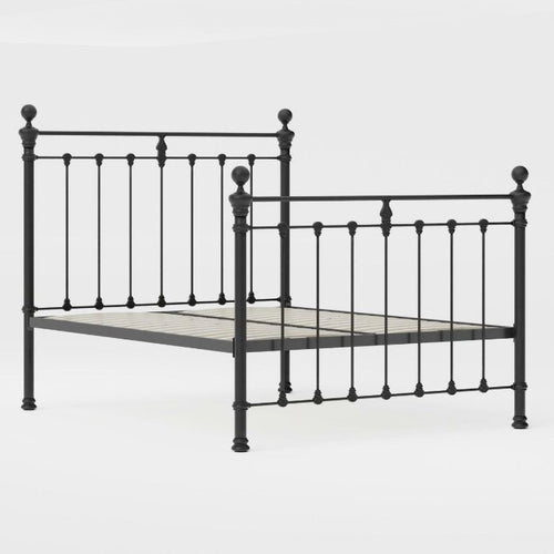 black metal bed king queen