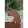 rustic reindeer yard art