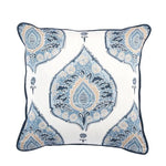 Unique blue and tan pillow 