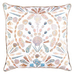 seashell pillow pastel natural linen