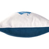 indigo navy blue fish lumbar pillow