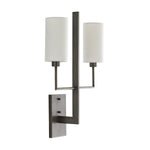 aged bronze double wall sconce