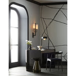 aged bronze double wall sconce