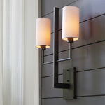 aged bronze double wall sconce