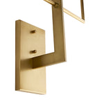 antique brass double wall sconce