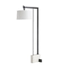 white faux marble black floor lamp