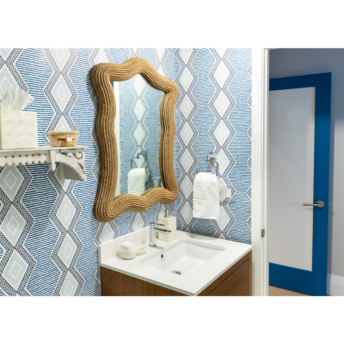 beech wood bath brush elastic band metal rivets natural