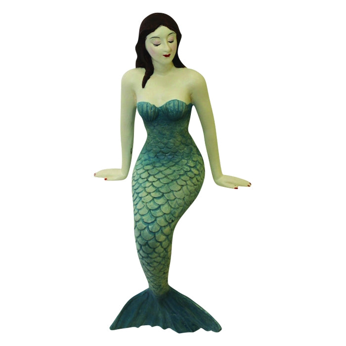 Blue Shelf-Sitting Mermaid