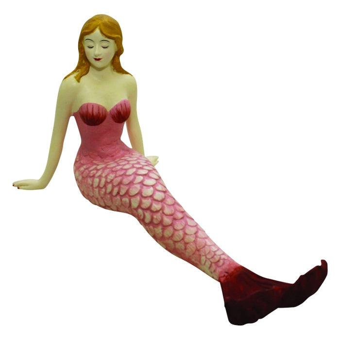 Pink Sitting Mermaid