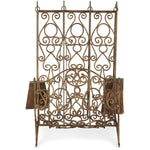 fire screen gold white rose antique panel fireplace