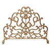 Fireplace Screen Panel Scroll Design in Gold Finish