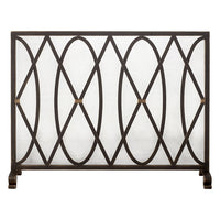 black gold iron fireplace screen mesh backing
