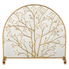 fire screen branch berry arched gold