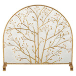 fire screen branch berry arched gold