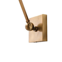 wicker shade wall sconce antique brass arm adjustable