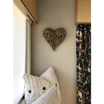 large driftwood heart wall mount sculpture