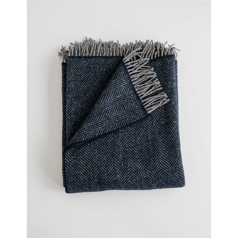 Herringbone Throw - Wool/Cashmere (color options)