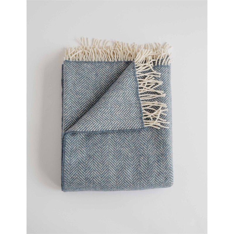 Herringbone Throw - Wool/Cashmere (color options)
