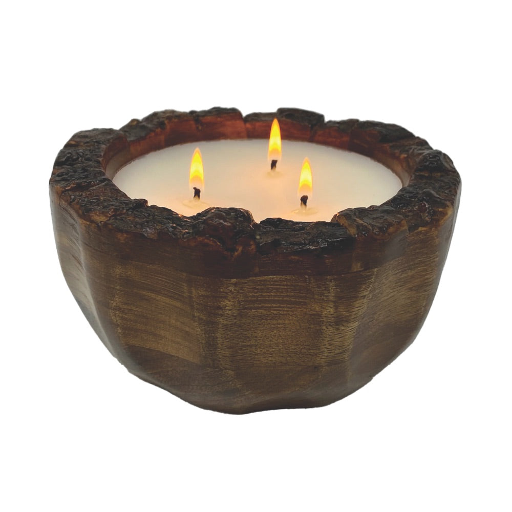 wood brown candle round tree bark