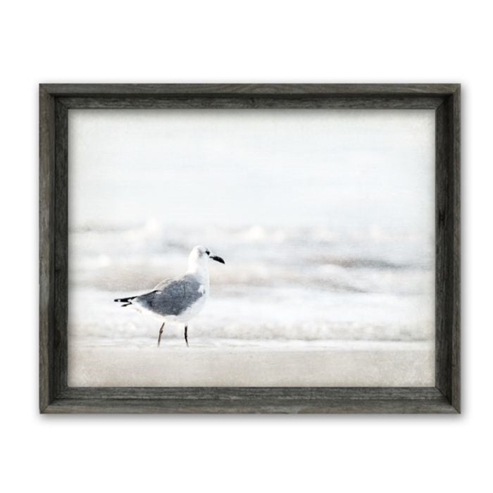 wall art seagulls beach coastal framed wood