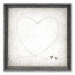 lovebirds framed wall art