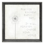 Designer Framed Canvas Art, USA-Made: Practice Kindness | BSEID