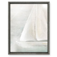 wall art recycled wood frame sailboat