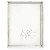 wall art recycled wood frame love by the sun love by the moon