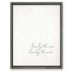 wall art recycled wood frame love by the sun love by the moon