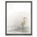 wood framed wall art print gallery wrap decor beach bird
