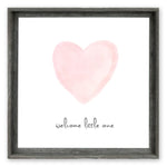 wood framed wall art print gallery wrap decor welcome little one