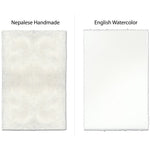 black white feather stripes handmade paper