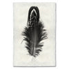 black white feather handmade paper