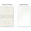 black white feather handmade paper