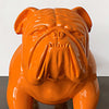 bulldog sculpture painted fiberglass oversized Orange