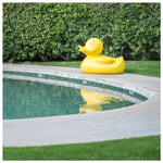 yellow fiberglass duck large oversized sculpture
