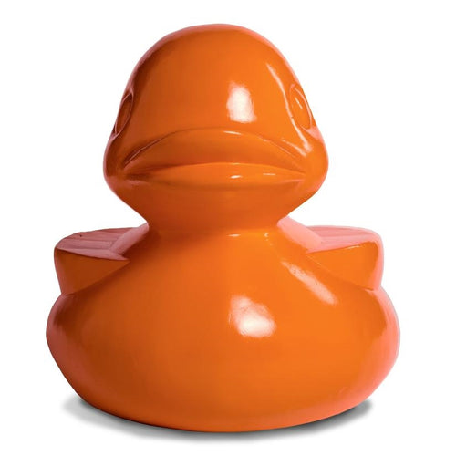 orange fiberglass duck large oversized sculpture