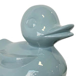 grey gray blue fiberglass duck large oversized sculpture