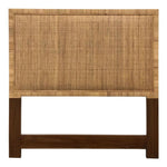 queen headboard natural organic hand wrapped rattan