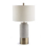 cement brass table lamp cylinder base