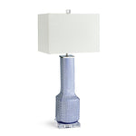 Unique blue and white lamp