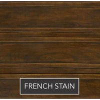 Regent King Caned Headboard by Phillips Scott in French Stain: dark brown Asian oak panels with smooth finish.