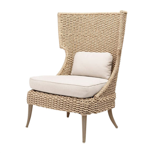 natural lounge chair rope cushion