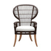 brown rattan dining chair cushion