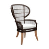 brown rattan dining chair cushion