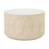 round cocktail table ivory