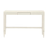 off white console table raffia